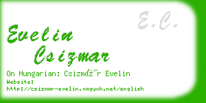 evelin csizmar business card